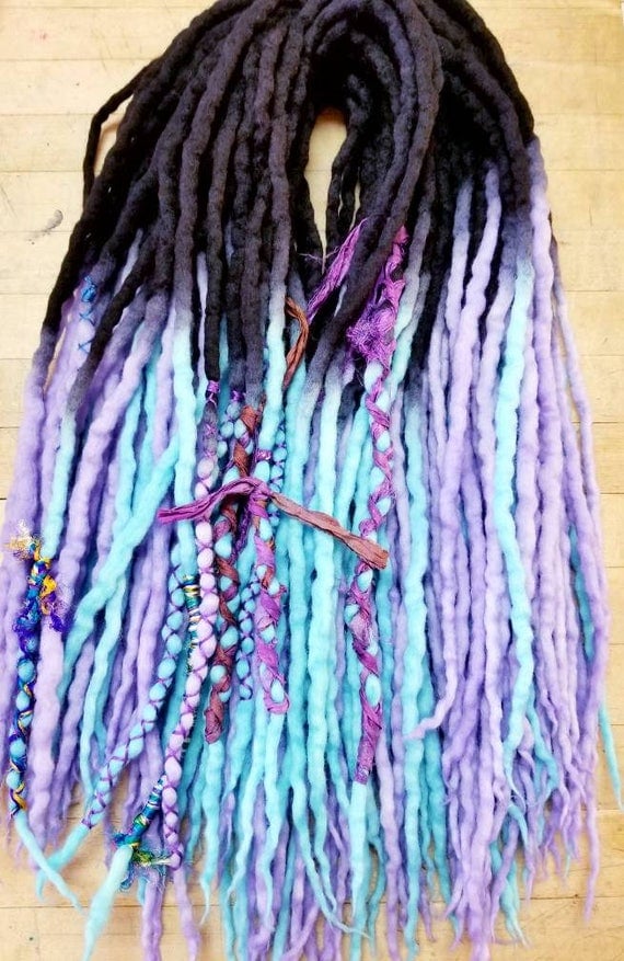 Wool Dreadlocks Custom Wool Dreads Handmade Hippie Dreads Hair