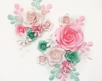 Fleur en papier - mur de fleurs de papier -papier par MioGallery- Paper Flowers - Paper Flower Set