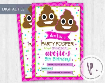 Poop Emoji Invitations 8