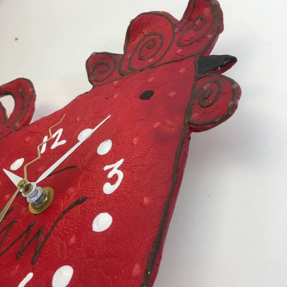 Wall Clock Rooster ClockKitchen Clock Animal Clock