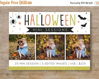ON SALE Halloween Mini Session Template - photography marketing template - mini session template - INSTANT Download