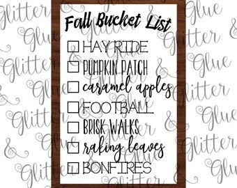 20+ Fall Bucket List Svg Pictures