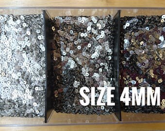 600 pcs, 4mm brass sequin, thin metal disc