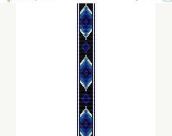 SALE HALF PRICE off Instant Download Beading Pattern Loom Stitch Bracelet Native American Seamless Geometric Thin Seed Bead Cuff