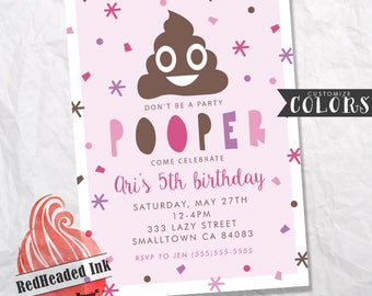 Don T Be A Party Popper Invitation 4