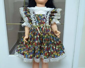 UniKaren Designs Patty Playpal Companion 35" 36" doll dress with matching bloomers knickers