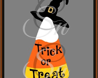 Candy Corn SVG Halloween Trick or Treat Witch Hat Spider Web Ghost Bat Tree Haunted House Fall Mom Life Monogram Letter Vinyl Decal 2017.