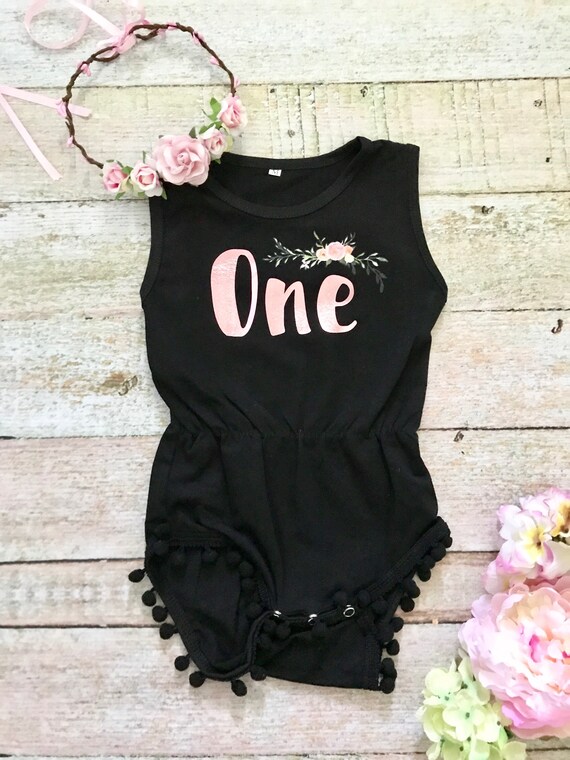 First Birthday Outfit Baby Romper First Birthday Girl Baby