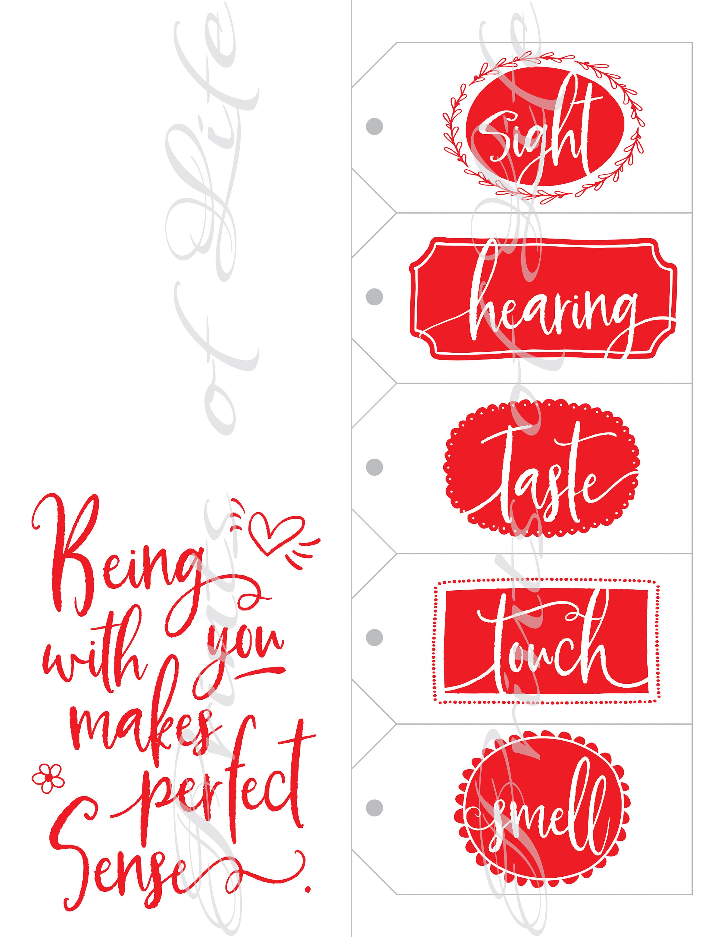 Image Result For Printable Senses Gift Tags Image Result For Printable Senses Gift Tags