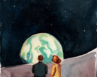 "Ensemble" by Antonia Sanker DinA4, of watercolor art print