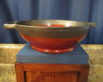 Bowl with Handles (Red)