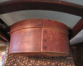 American Country 19th Century Red Painted Pantry Box