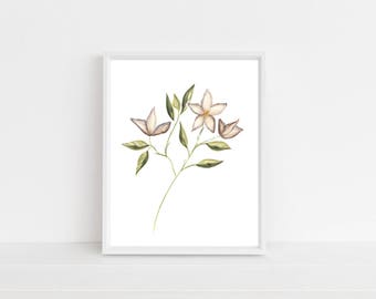 Botanical art print | Etsy