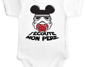 Star Wars geek baby Bodysuit. Geek gift idea