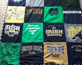 Notre Dame T-shirt Quilt