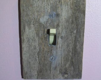Weathered Wood Switch Plate Cover, Switch Plate Cover, Unique Switch Plate Cover, Barn Wood, Drift Wood, Switch Plate