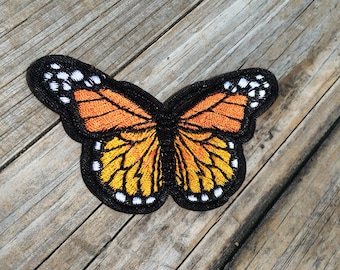 Butterfly Patch, Vintage style Embroidered Patch, Insect Patch, Animal Patch, Applique Iron On Patch, Gifts for her, gifts for him