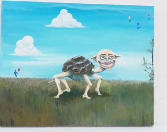 Valentino le Tortue - Oil Painting 16x20