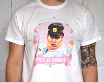 Latrice Royale "Tuckahoe - Prison for Ladies" White T-Shirt - RuPaul's Drag Race "Get Those Nuts Away from My Face"