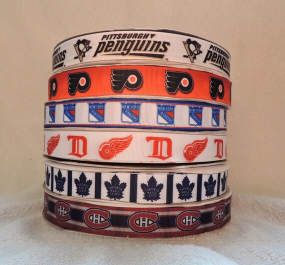 Hockey printed ribbon 7/8 your choice 3 yards pet
