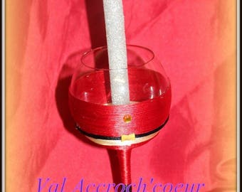 Christmas Santa candle holder