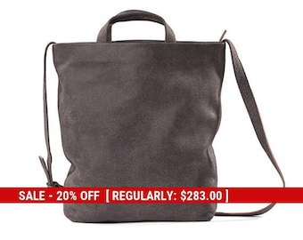 leather tote with zipper - leather crossbody bag - leather bags women - large leather bag - large crossbody bag - cross body bag - DAILY