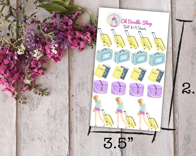 Travel Chic Planner Stickers | 2 Dollar Tuesday