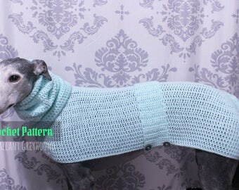 Cozy Pastel Greyhound Sweater Crochet Pattern (PATTERN ONLY)