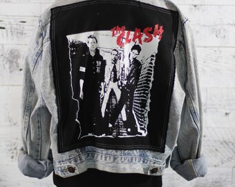 THE CLASH Custom Vintage Denim Jacket