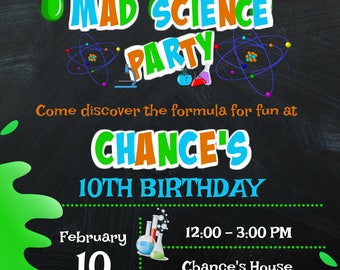 Mad science party | Etsy