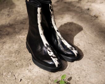 leopard motorcycle boots