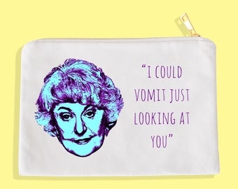 Golden Girl Purse// Golden Girl // Dorothy Zbornak // Bea Arthur // Blanche Sophia Rose // Thank you for being a friend // Cosmetic Bag