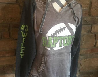 FootballTeam Name Sweatshirt, Football Mom Sweatshirt, Custom Team Sweatshirt, Custom Football Mom Hoodie, Baseball Mom, Football Mom Shirt