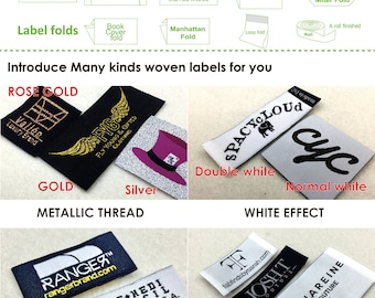 Custom clothing labels, fabric clothing labels, customized woven labels for clothing, custom design label, label sew on, hem label, hem tags