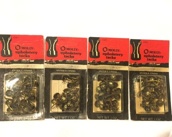 4 Pack Molly Upholstery Tacks Antique Finish 1976