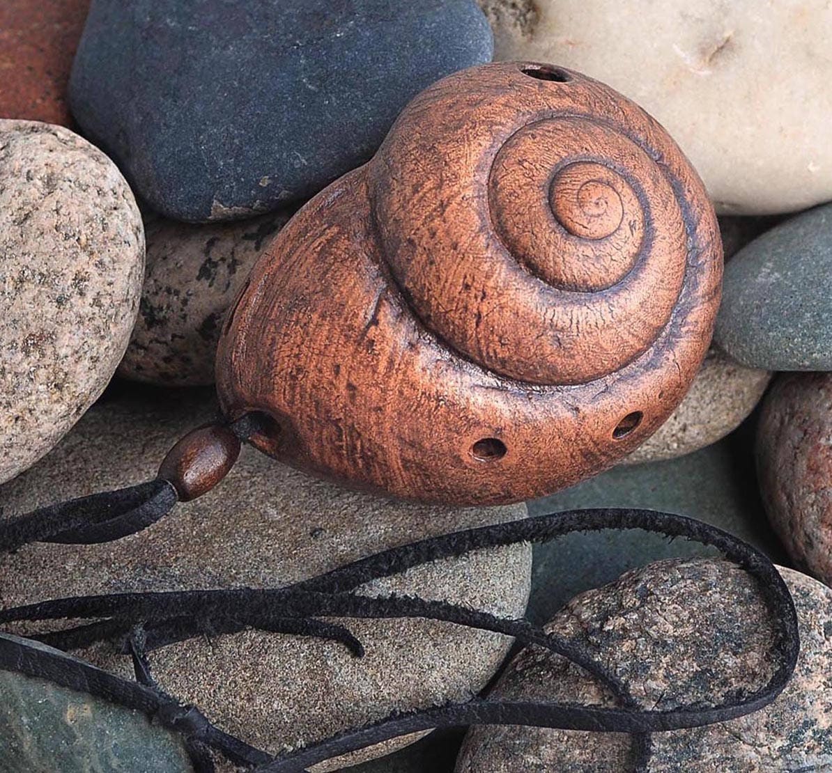 Ocarina Creature of sea/ C minor ocarina/ ceramic