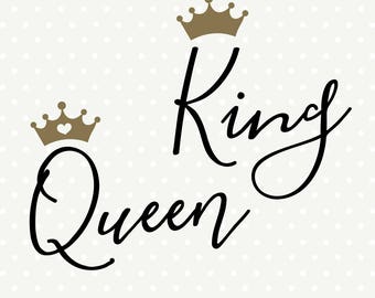 Download Queen king svg | Etsy