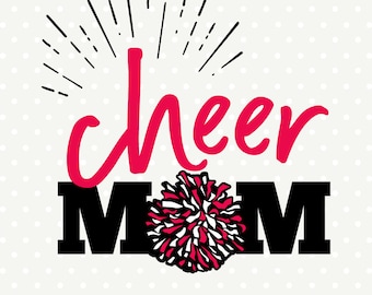 Cheer Mom SVG file, Cheer Mom Iron on file, Cheerleading Mom Shirt svg design, Cheerleading SVG, Cheer cut file