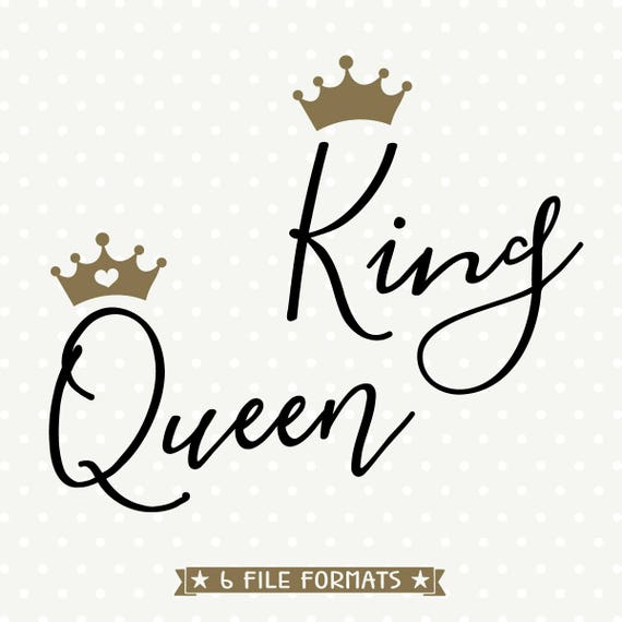 Download King and Queen SVG King SVG Queen DXF King and Queen Hoodie