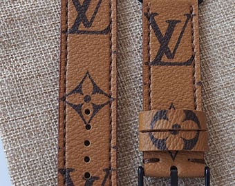 Apple watch strap, apple watch band, lv watch band, Apple watch 3,louis vuitton strap, handmade lv band, panerai straps, apple watch lv band