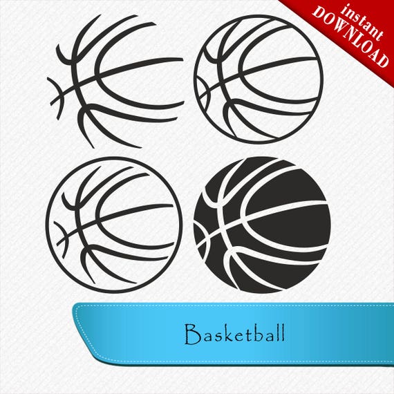 Download Basketball SVG, Basketball Vinyl Cutting, Basketbal Silhouette, files for cricut, sport svg ...