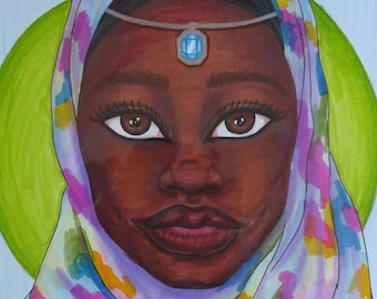 The beauty of melanin trought the vail (Original)