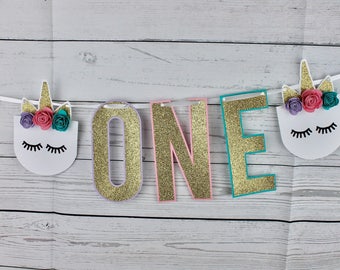 Unicorn Banner – Unicorn High Chair Banner – Unicorn First Birthday – Unicorn Party – Unicorn Party Decorations – Unicorn Birthday Party