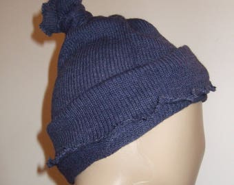 Multifunctional in beautiful blue Alpaca yarn Hat/collar