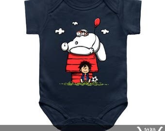Baby Onesie / Toddler Tee / Kids Tee: Peanuts Companions / Snoopy / Charlie Brown / Comics / Big Hero 6 / Baymax / Movie / Cartoons