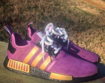 Adidas NMD Purple/Gold Custom