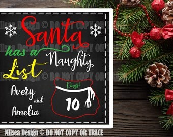 Santa Chalkboard, Christmas svg, Christmas Countdown, Cut File, SVG, DXF, Cricut cut file, Vinyl Cut Files, Silhouette, Christmas, Santa
