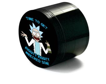 Custom Herb Weed Grinder Rick Inspired Best gift