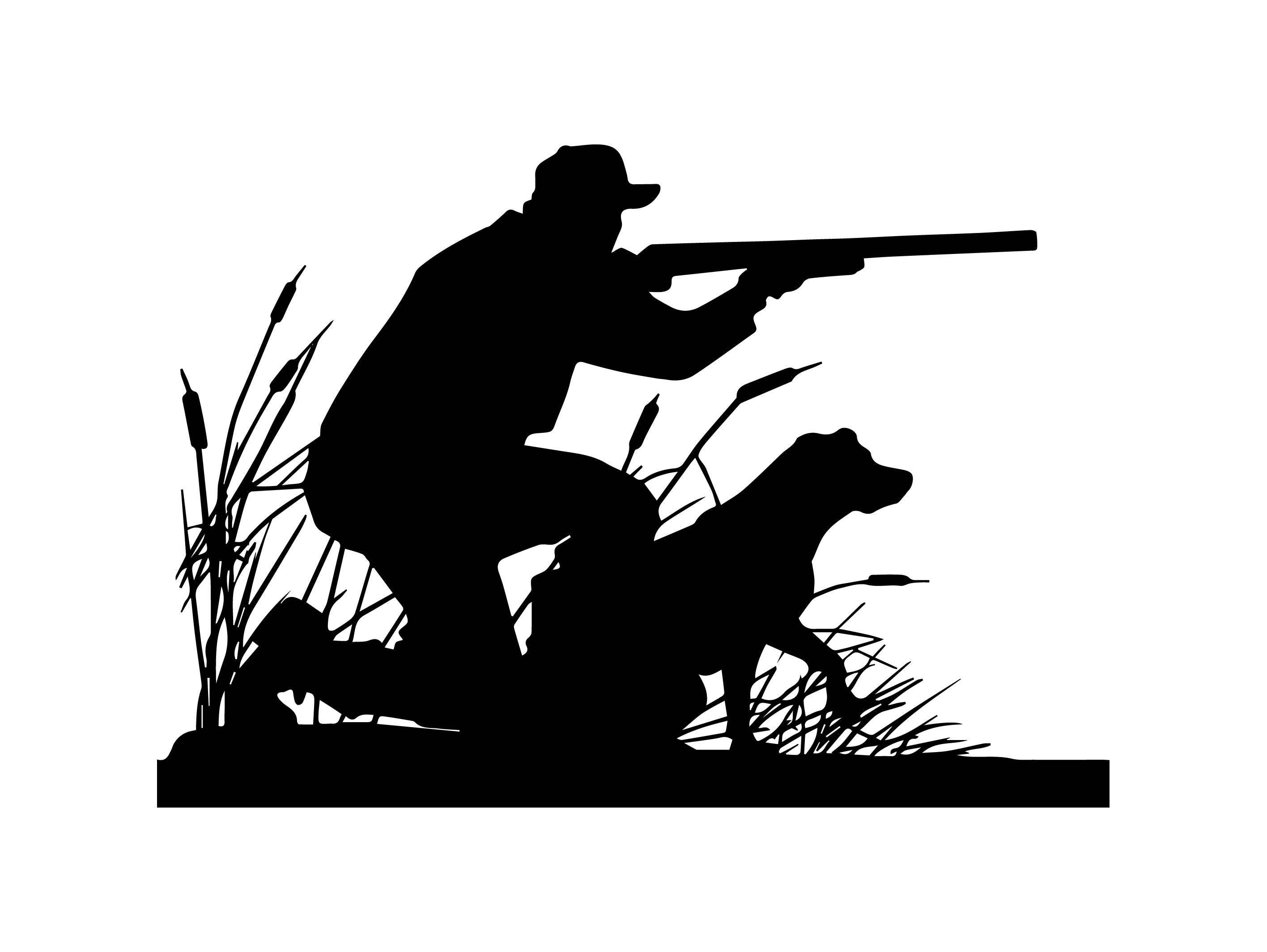 Hunter Duck Dog Nature Hunting Hunt Hobby Rifle Weapon Goose Flight.SVG ...