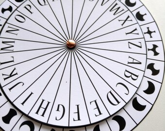 Renaissance Cipher Wheel // Cypher Wheel // Secret Code Wheel